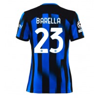 Fotbalové Dres Inter Milan Nicolo Barella #23 Dámské Domácí 2023-24 Krátký Rukáv